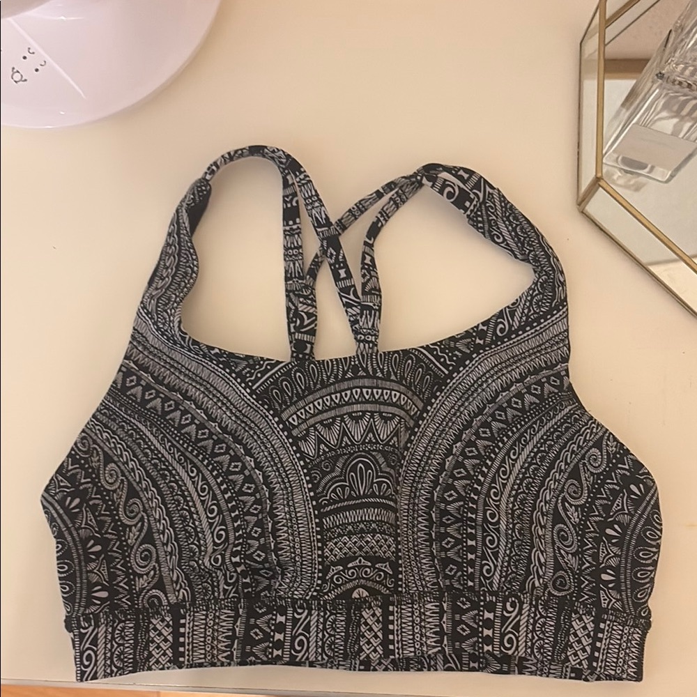 lululemon athletica Black and White Sports Bra